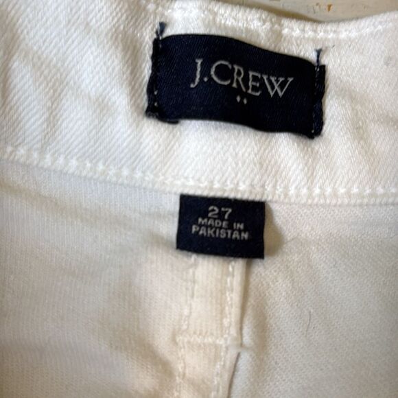 J. Crew White Stretch Denim Short, Size 27 - Picture 3 of 3